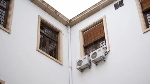 Modern Building Facade with Air Conditioners