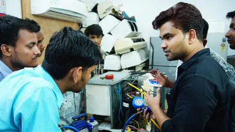 Training Session on AC Repair Techniques in Delhi