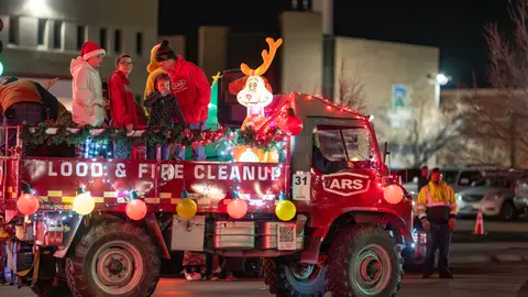 ARS Flood and Fire Cleanup - Casper Holiday Parade - Wyoming