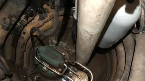 2023-07-30 20 08 25 A newly-installed sump pump in the basement of a house along Aquetong Lane in the Mountainview section of Ewing Township, Mercer County, New Jersey