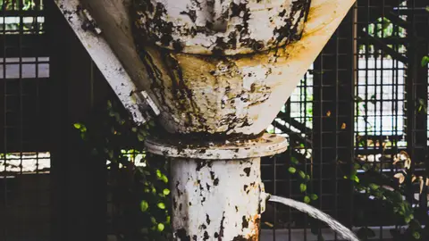 Water Coming Out Of A Pipe