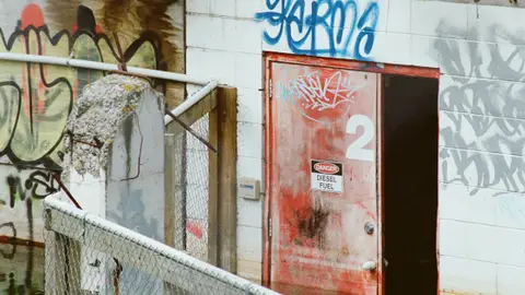 Flood over Abandoned Building